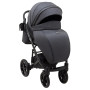 Коляска 2 в 1 Bair Marcel Light BML-05 графит - графитовая кожа