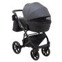Коляска 2 в 1 Bair Marcel Light BML-05 графит - графитовая кожа