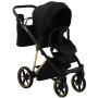Коляска 2 в 1 Adamex Belissa Special Edition Gold PS-569 черный (перфорация)