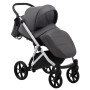 Коляска 2 в 1 Bair Next White кожа 100% 63 графит