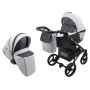Коляска 2 в 1 Bair City Soft 10 серый/черный