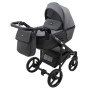 Коляска 2 в 1 Bair City Soft 37 черный/графит