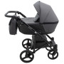 Коляска 2 в 1 Bair City Soft 37 черный/графит