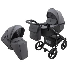 Коляска 2 в 1 Bair City Soft 37 черный/графит