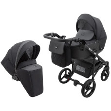 Коляска 2 в 1 Bair City Soft 452 черный