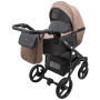 Коляска 2 в 1 Bair City Soft 273 капучіно/чорний
