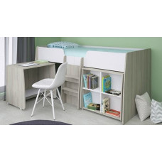 Двухъярусная кровать-чердак с рабочим столом
