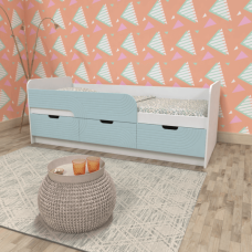 Односпальная детская кроватка с вместительными выдвижными ящиками КЕТ 10 А