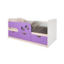 Детская одноярусная кроватка с ящиками для вещей ребенка
