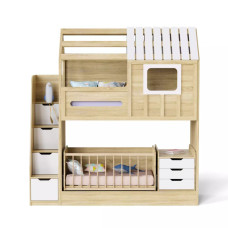 Детская двухъярусная кровать-чердак ИНСТ 7185