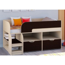 Детская невысокая кровать чердак Дет 36