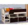 Детская невысокая кровать чердак Дет 36