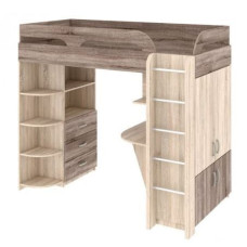 Кровать чердак с рабочим столом ДЮЛ 301