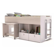 Кровать чердак со столом ДКЧ 150