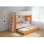 Детская выдвижная кровать чердак для троих детей ВКТ 5