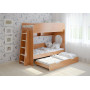 Детская выдвижная кровать чердак для троих детей ВКТ 5