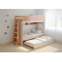 Детская выдвижная кровать чердак для троих детей ВКТ 5