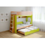Детская выдвижная кровать чердак для троих детей ВКТ 5