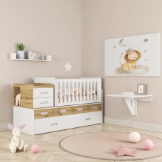 Кроватка трансформер для новорожденного 3 в 1 ДМ 1232