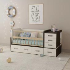 Детская комбо кровать для новорожденных 3 в 1 ДМ 506