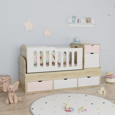 Детская кровать для новорожденных 3 в 1 ДМ 519