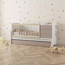 Детская комбо кровать для новорожденных 3 в 1 ДМ 528