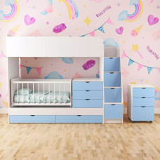 Детская кровать для двоих детей ДМ 702