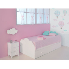 Детская одноярусная кроватка с тумбочкой ДОК 93