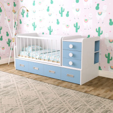 Детская кроватка трансформер 3 в 1 ИНСТ 1991