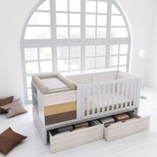 Кровать трансформер для новорожденного 3 в 1 ИНСТ 7