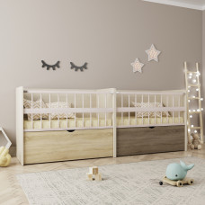 Кроватка для двоих новорожденных КД 156