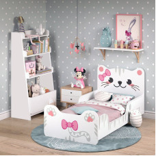 Односпальная кровать «Котя» с фото печатью