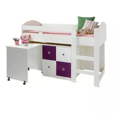 Невысокая кровать чердак ДМ 1002