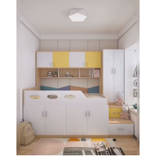 Детская кровать чердак со шкафом и рабочим местом КРК 5