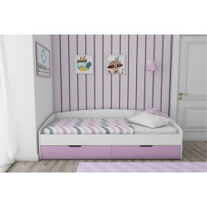 Одноярусная детская кровать с ящиками внизу ДОК 02