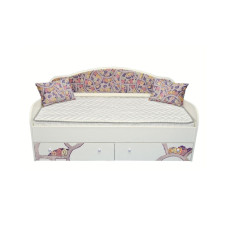 Кроватка с мягкой спинкой и подушечками КМС 4