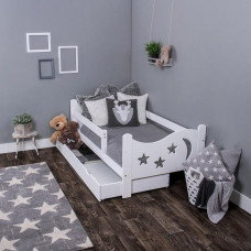 Детская одноярусная кровать с бельевым ящиком