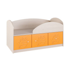 Односпальная детская кровать с большими тумбочками внизу ОДК 143