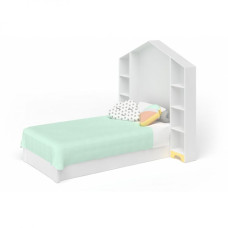 Односпальная кровать «Домик» со стеллажами