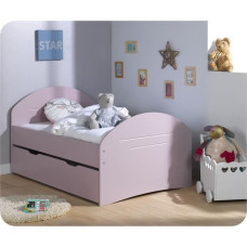 Детская односпальная кровать с большими бельевыми ящиками внизу