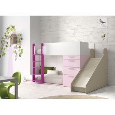 Детская кровать чердак с горкой ИНСТ 097
