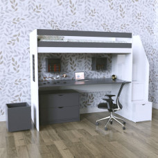 Двухъярусная детская кровать со столом ДК 535