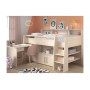 Ліжко горище з висувними ящиками та шафкою ДМ 565