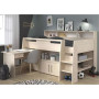 Ліжко горище з висувними ящиками та шафкою ДМ 565