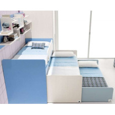 Детская кровать для троих детей выкатная ВКТ 9