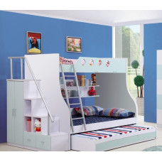 Детская кровать для троих детей «Выкатная» ВКТ 11