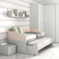 Выдвижная двойная кровать для двоих деток 24