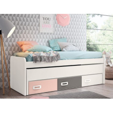Выдвижная двойная кровать для двоих деток ВКД 26