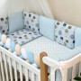 Комплект постельного белья Happy night Мордочки усатые голубые