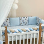 Комплект постельного белья Happy night Мордочки усатые голубые